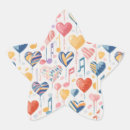 Recherche de anniversaire musique autocollants Coeur
