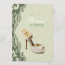 Recherche de vert de chaussure invitations Bride