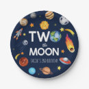 Recherche de lune assiettes en papier Garçon