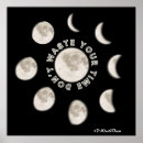 Recherche de phases de la lune posters Noir