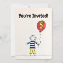 Recherche de 5 ans invitations Dessin