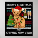 Zoek naar poezen posters Poes kerstmis