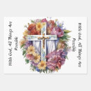 Recherche de symboles chrétiens papier cadeau Croix