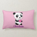 Recherche de ours panda coussins Girly