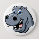 Recherche de hippopotame badges Illustration
