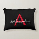 Zoek naar rood accent kussens Zwart