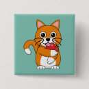 Recherche de chat de gingembre badges Orange