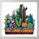 Recherche de watercolor art posters Cactus
