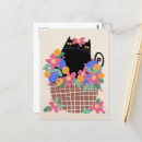 Recherche de chat de pâques cartes postales Mignon