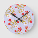 Recherche de style vintage horloges Fleurs