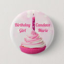 Zoek naar cupcake buttons Verjaardagsmeisje