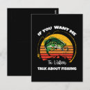Recherche de poissons de lac cartes postales Humour