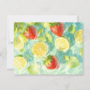 Recherche de fruit kawaii cartes postales Mignon