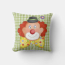 Recherche de clown coussins Vert