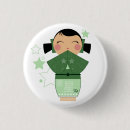 Recherche de poupée de kokeshi badges Kawaii