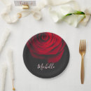 Recherche de vintage roses assiettes Monogramme