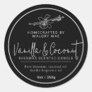 Recherche de ingrédients autocollants Noir et blanc