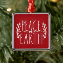 Recherche de paix sur terre ornements Arbre de noël