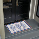 Recherche de chinoiserie paillassons Bleu et blanc