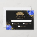 Recherche de bleu royal marine invitations Quinceañera