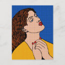 Zoek naar popart briefkaarten Vrouw