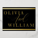 Zoek naar black gold wedding uitnodigingen Eenvoudig