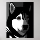 Recherche de noir blanc chien posters Gris