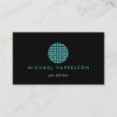 Recherche de turquoise et noir cartes visite Professionnel