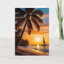 Recherche de paysage tropical vœux cartes Voilier