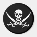 Recherche de drapeaux croisés magnets Jolly roger