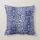 Recherche de léopard bleu coussins Blanc