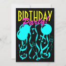 Recherche de couleurs néon invitations Ballons