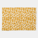 Recherche de motif girafe de table linges Animal