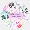 Zoek naar leuke eenhoorns stickers Kleurrijk