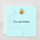 Recherche de abeille heureuse invitations Mignon