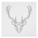 Zoek naar geometrisch hert posters Modern