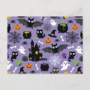 Recherche de motif halloween cartes postales Chat