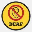 Zoek naar doof stickers Gehoorstoornis