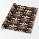 Recherche de cheval de carrousel papier cadeau Vintage