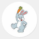 Recherche de carotte drôle autocollants Lapin