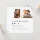 Recherche de photo collage fiançailles invitations Minimaliste
