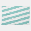 Recherche de turquoise cuisine linges Rayures