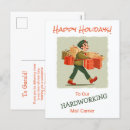 Recherche de travailleur cartes postales Rétro