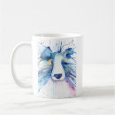 Recherche de chien de colley tasses Aquarelle