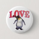 Recherche de amour pingouin badges Rose