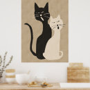 Recherche de chat abstrait posters Amusant