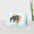 Recherche de terre neuve vœux cartes Dog