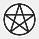 Recherche de pentagrammes autocollants Païen