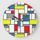 Recherche de mondrian horloges Minimaliste