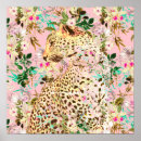 Recherche de empreinte de léopard rose posters Tropical